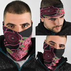 Australia Waratah Neck Gaiter Telopea Aussie Native Flowers Indigenous Art - Aussie Hoodie