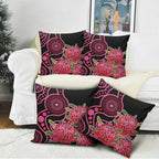 Australia Waratah Pillow Cover Telopea Aussie Native Flowers Indigenous Art - Aussie Hoodie
