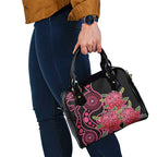 Australia Waratah Shoulder Handbag Telopea Aussie Native Flowers Indigenous Art - Aussie Hoodie