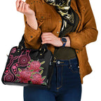 Australia Waratah Shoulder Handbag Telopea Aussie Native Flowers Indigenous Art - Aussie Hoodie