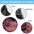 Australia Waratah Spare Tire Cover Telopea Aussie Native Flowers Indigenous Art - Aussie Hoodie