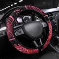 Australia Waratah Steering Wheel Cover Telopea Aussie Native Flowers Indigenous Art - Aussie Hoodie