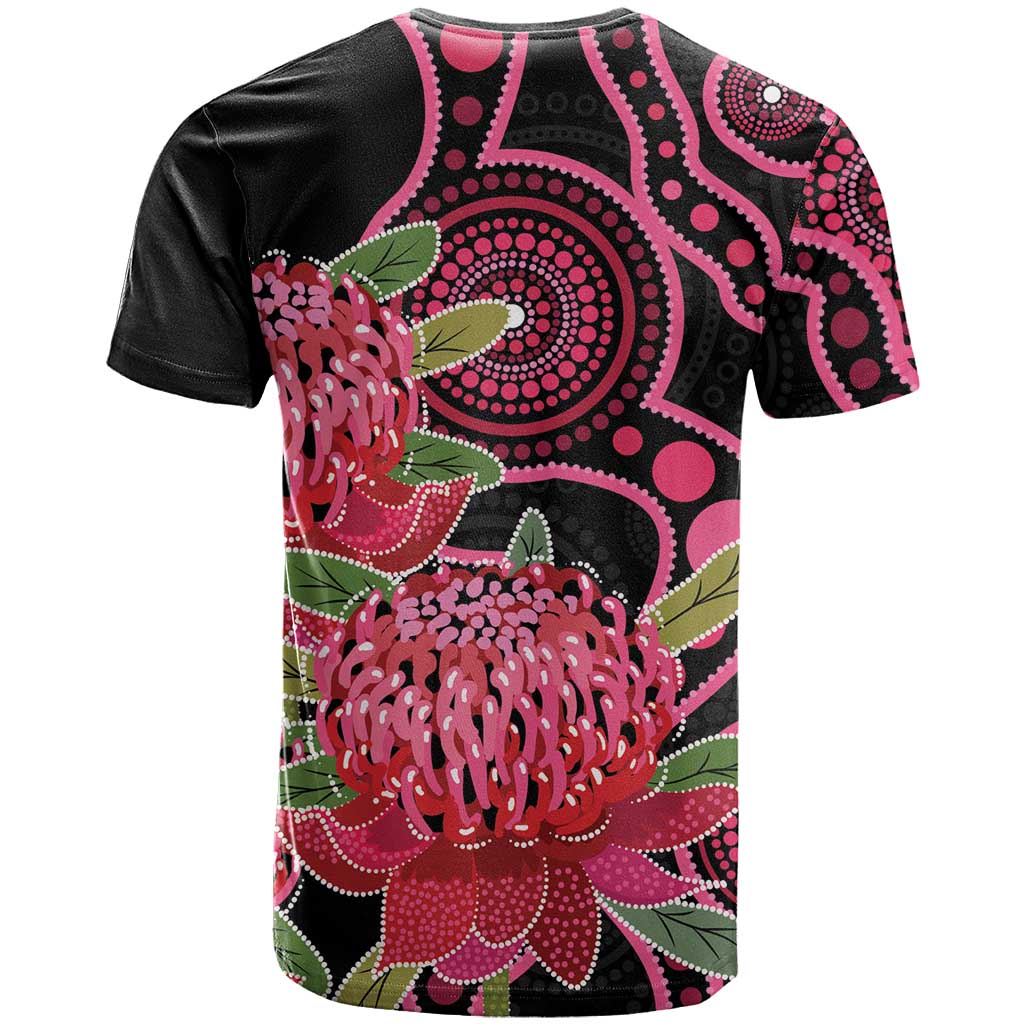 Australia Waratah T Shirt Telopea Aussie Native Flowers Indigenous Art - Aussie Hoodie