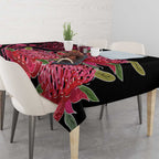 Australia Waratah Tablecloth Telopea Aussie Native Flowers Indigenous Art - Aussie Hoodie