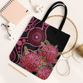 Australia Waratah Tote Bag Telopea Aussie Native Flowers Indigenous Art - Aussie Hoodie
