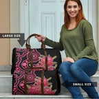Australia Waratah Travel Bag Telopea Aussie Native Flowers Indigenous Art - Aussie Hoodie