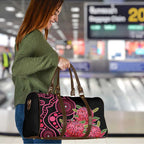 Australia Waratah Travel Bag Telopea Aussie Native Flowers Indigenous Art - Aussie Hoodie