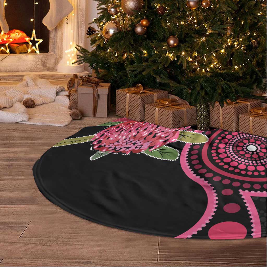 Australia Waratah Tree Skirt Telopea Aussie Native Flowers Indigenous Art - Aussie Hoodie