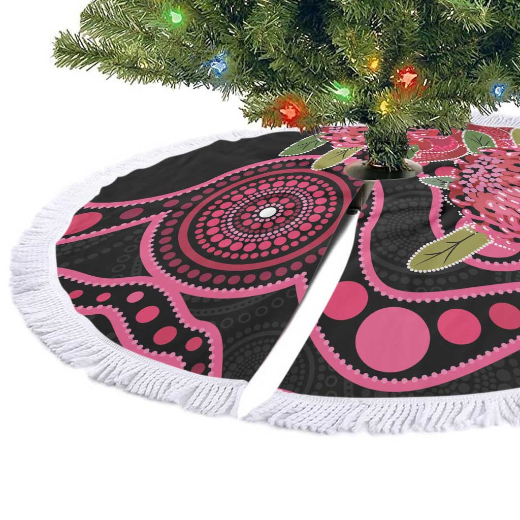 Australia Waratah Tree Skirt Telopea Aussie Native Flowers Indigenous Art - Aussie Hoodie