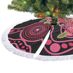 Australia Waratah Tree Skirt Telopea Aussie Native Flowers Indigenous Art - Aussie Hoodie