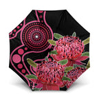Australia Waratah Umbrella Telopea Aussie Native Flowers Indigenous Art - Aussie Hoodie