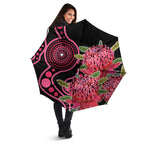 Australia Waratah Umbrella Telopea Aussie Native Flowers Indigenous Art - Aussie Hoodie