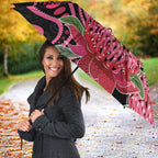 Australia Waratah Umbrella Telopea Aussie Native Flowers Indigenous Art - Aussie Hoodie