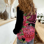 Australia Waratah Women Casual Shirt Telopea Aussie Native Flowers Indigenous Art - Aussie Hoodie