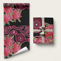 Australia Waratah Wrapping Paper Telopea Aussie Native Flowers Indigenous Art - Aussie Hoodie
