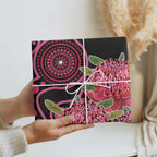 Australia Waratah Wrapping Paper Telopea Aussie Native Flowers Indigenous Art - Aussie Hoodie