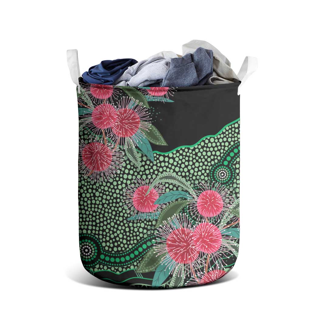 Australia Hakea Laundry Basket Aussie Native Flowers Indigenous Art - Aussie Hoodie