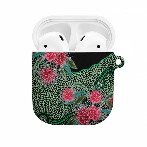 Australia Hakea AirPods Case Aussie Native Flowers Indigenous Art - Aussie Hoodie