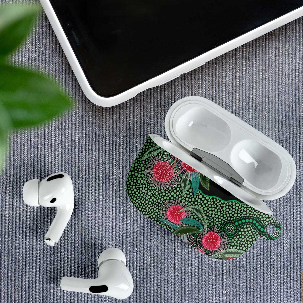 Australia Hakea AirPods Case Aussie Native Flowers Indigenous Art - Aussie Hoodie