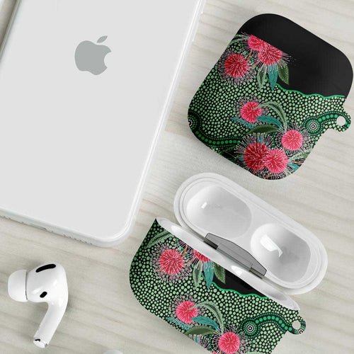 Australia Hakea AirPods Case Aussie Native Flowers Indigenous Art - Aussie Hoodie