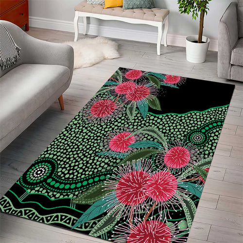 Australia Hakea Area Rug Aussie Native Flowers Indigenous Art - Aussie Hoodie