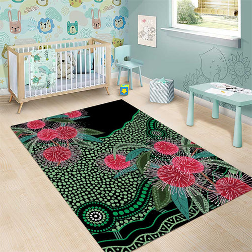 Australia Hakea Area Rug Aussie Native Flowers Indigenous Art - Aussie Hoodie