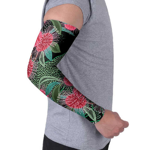 Australia Hakea Arm Sleeves Aussie Native Flowers Indigenous Art - Aussie Hoodie