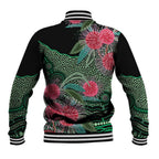 Australia Hakea Baseball Jacket Aussie Native Flowers Indigenous Art - Aussie Hoodie