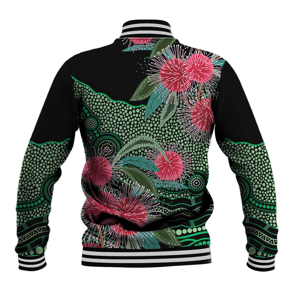 Australia Hakea Baseball Jacket Aussie Native Flowers Indigenous Art - Aussie Hoodie