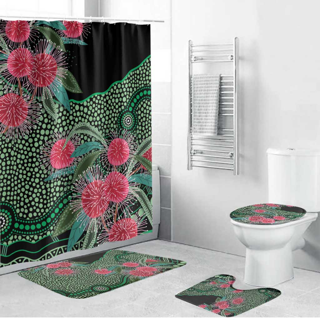 Australia Hakea Bathroom Set Aussie Native Flowers Indigenous Art - Aussie Hoodie