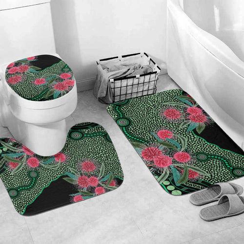 Australia Hakea Bathroom Set Aussie Native Flowers Indigenous Art - Aussie Hoodie
