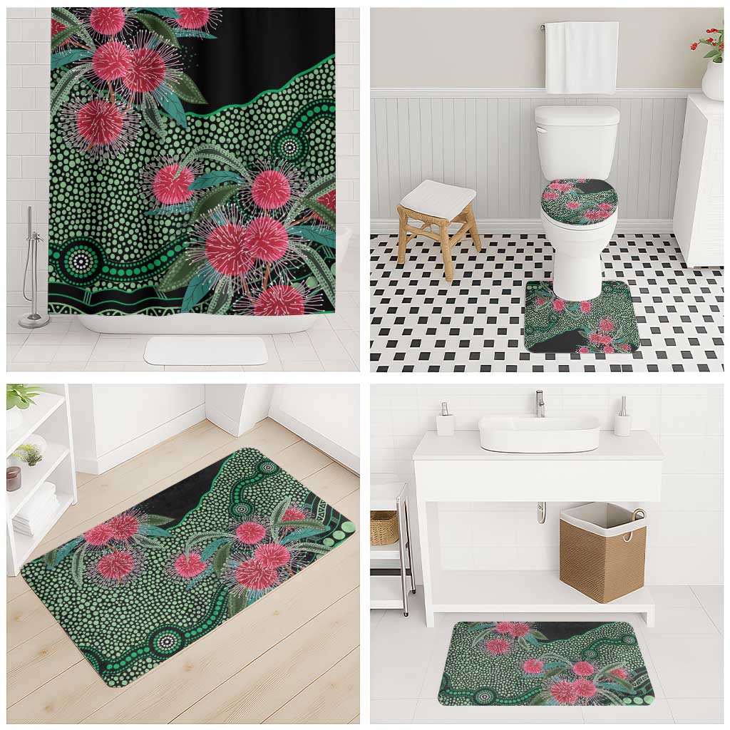 Australia Hakea Bathroom Set Aussie Native Flowers Indigenous Art - Aussie Hoodie