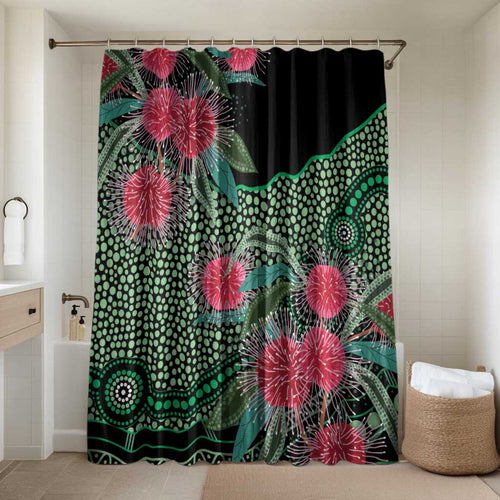 Australia Hakea Bathroom Set Aussie Native Flowers Indigenous Art - Aussie Hoodie