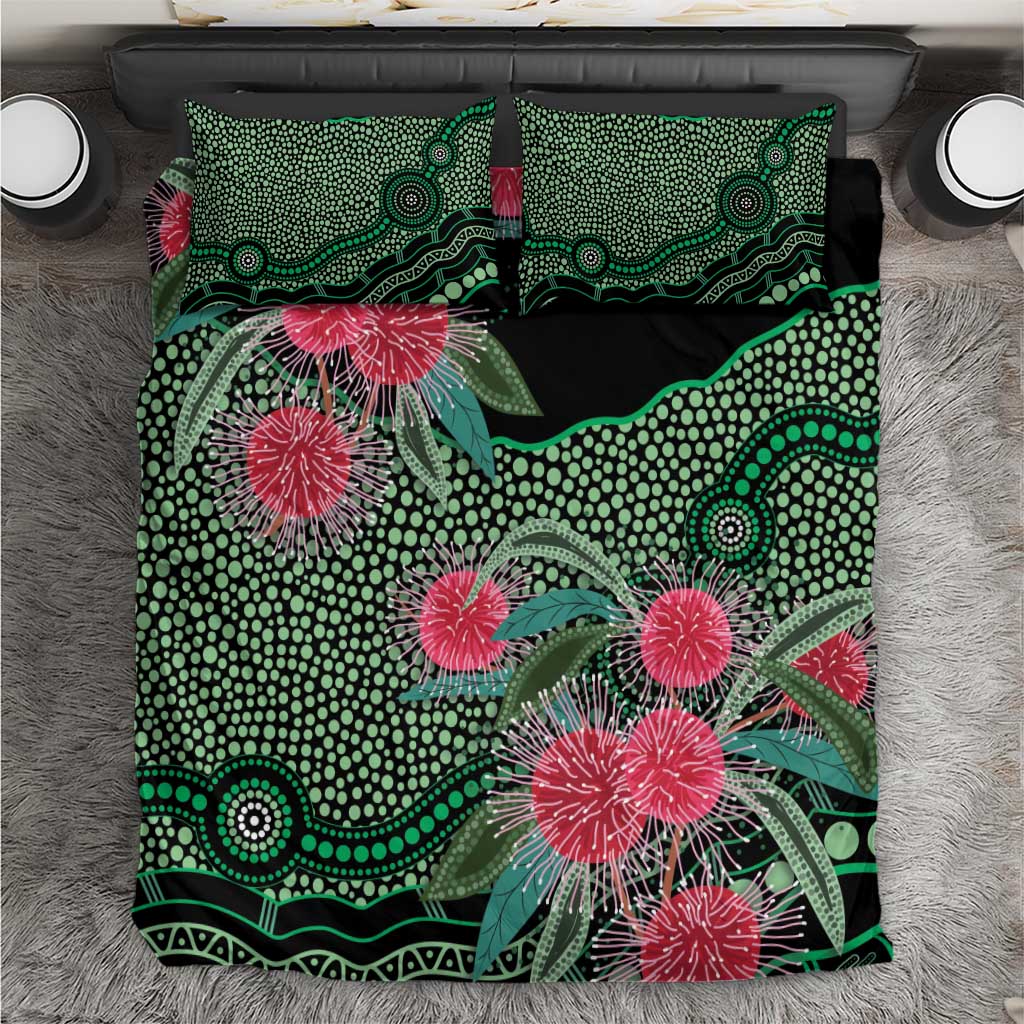 Australia Hakea Bedding Set Aussie Native Flowers Indigenous Art - Aussie Hoodie
