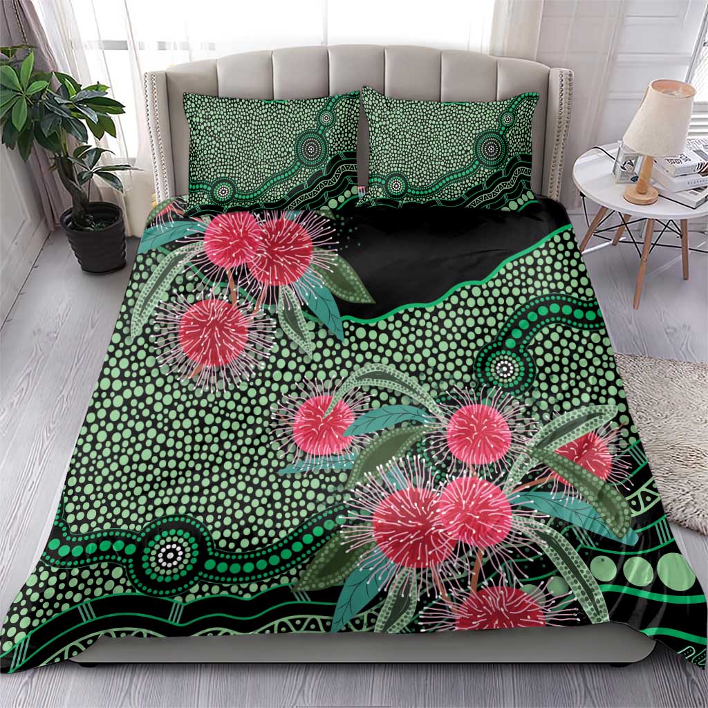 Australia Hakea Bedding Set Aussie Native Flowers Indigenous Art - Aussie Hoodie