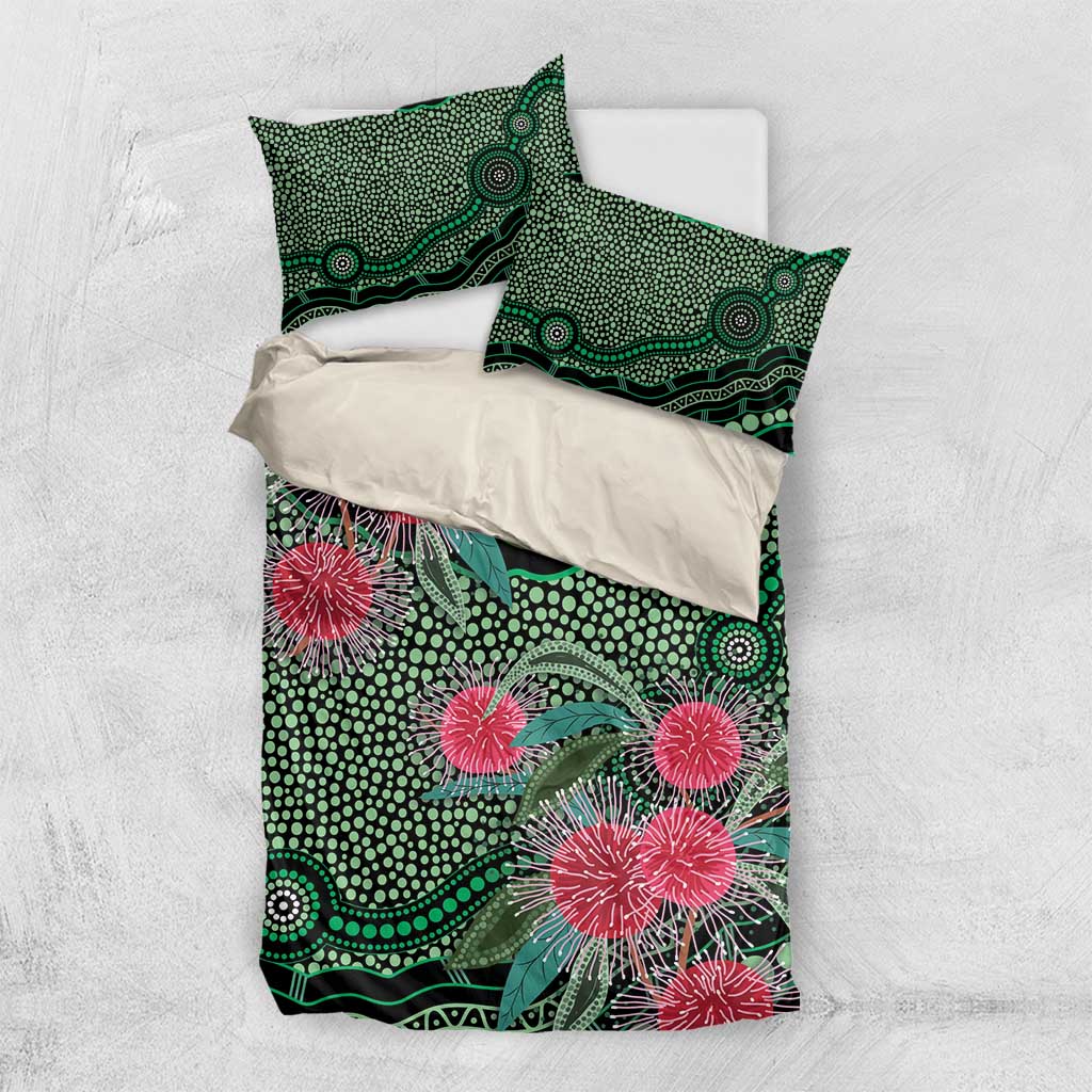 Australia Hakea Bedding Set Aussie Native Flowers Indigenous Art - Aussie Hoodie