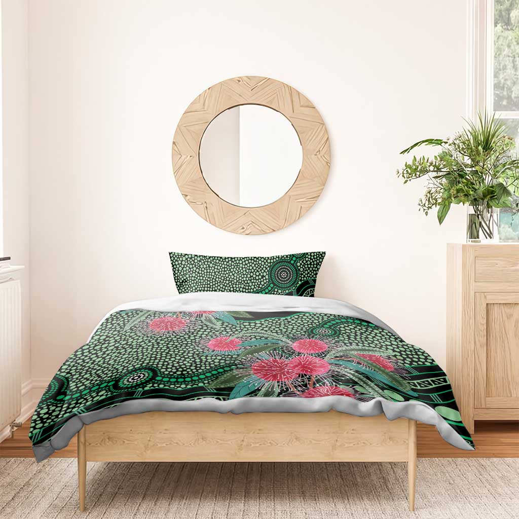 Australia Hakea Bedding Set Aussie Native Flowers Indigenous Art - Aussie Hoodie