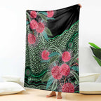 Australia Hakea Blanket Aussie Native Flowers Indigenous Art - Aussie Hoodie