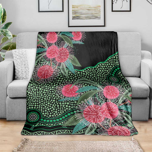 Australia Hakea Blanket Aussie Native Flowers Indigenous Art - Aussie Hoodie