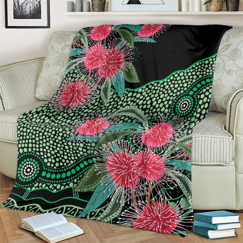 Australia Hakea Blanket Aussie Native Flowers Indigenous Art - Aussie Hoodie