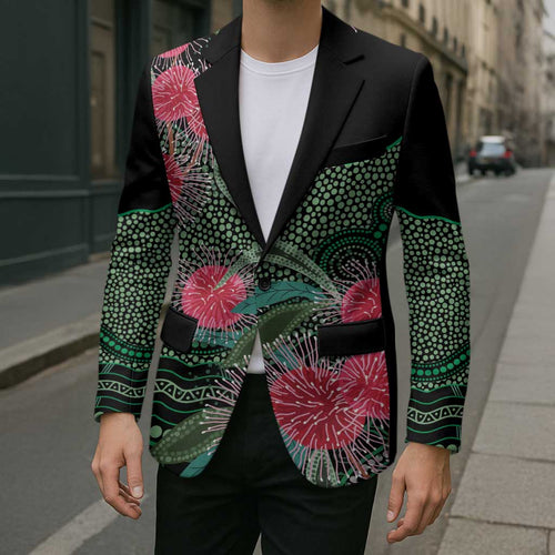 Australia Hakea Blazer Aussie Native Flowers Indigenous Art - Aussie Hoodie