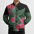 Australia Hakea Bomber Puffer Jacket Aussie Native Flowers Indigenous Art - Aussie Hoodie