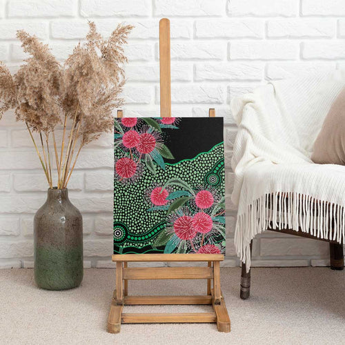 Australia Hakea Canvas Wall Art Aussie Native Flowers Indigenous Art - Aussie Hoodie