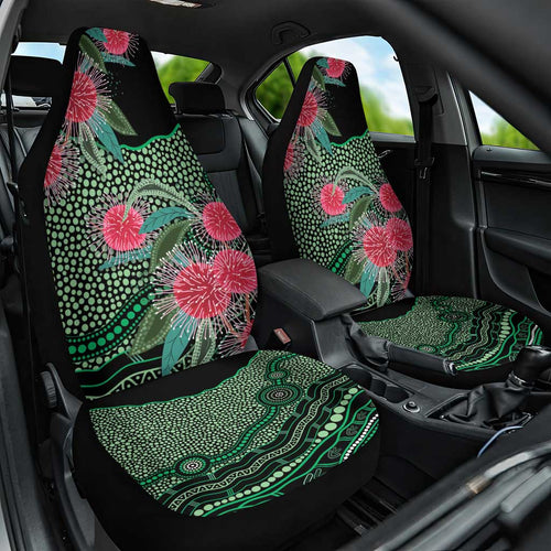 Australia Hakea Car Seat Cover Aussie Native Flowers Indigenous Art - Aussie Hoodie