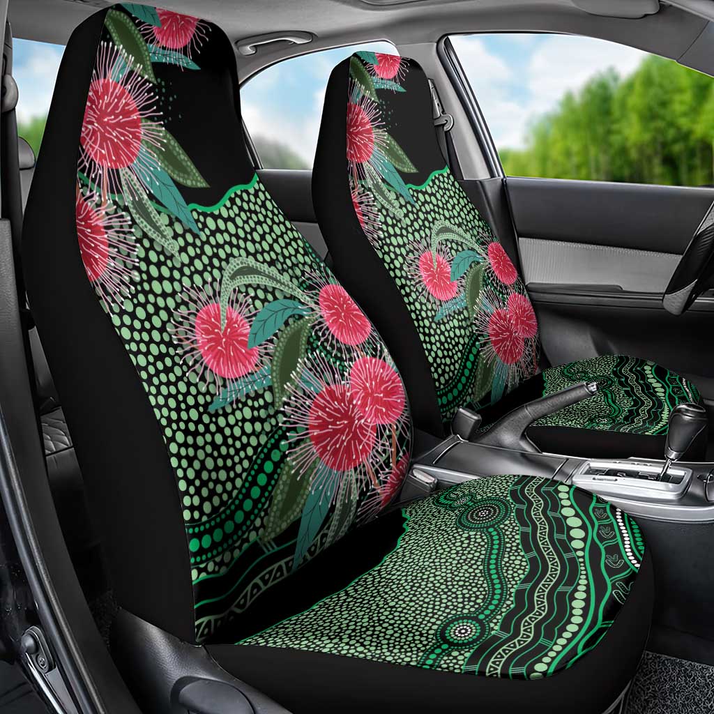 Australia Hakea Car Seat Cover Aussie Native Flowers Indigenous Art - Aussie Hoodie