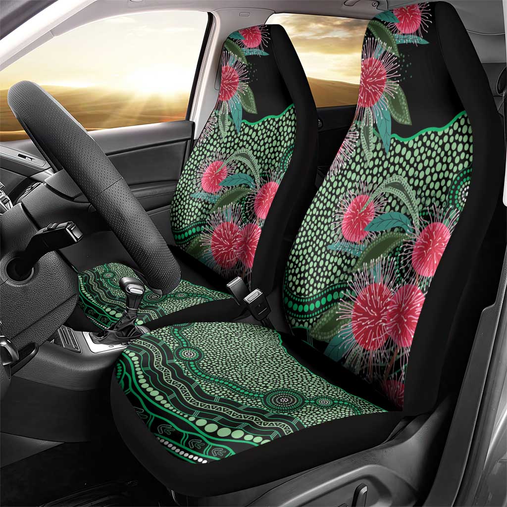 Australia Hakea Car Seat Cover Aussie Native Flowers Indigenous Art - Aussie Hoodie
