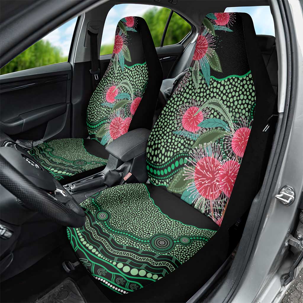 Australia Hakea Car Seat Cover Aussie Native Flowers Indigenous Art - Aussie Hoodie