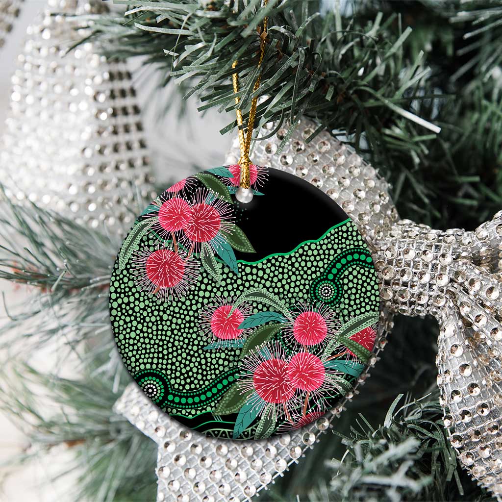 Australia Hakea Ceramic Ornament Aussie Native Flowers Indigenous Art - Aussie Hoodie