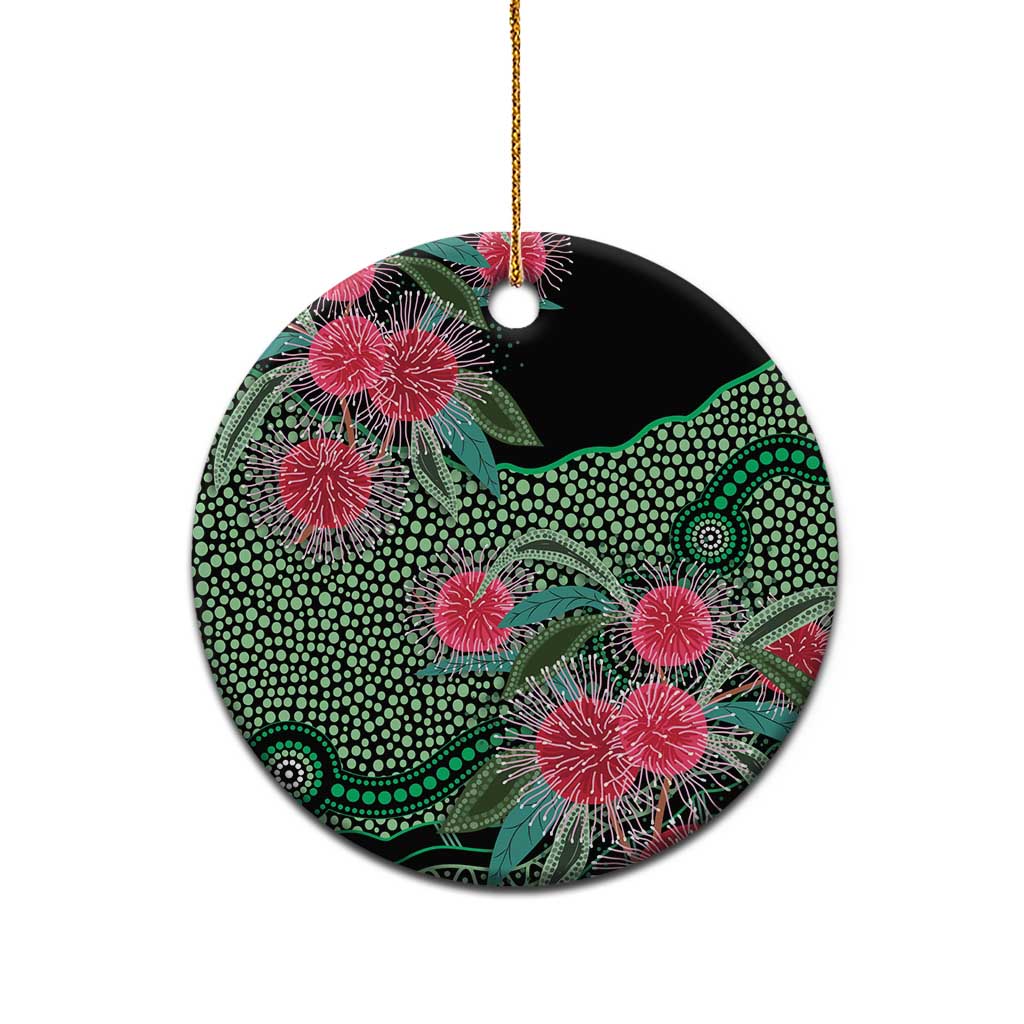 Australia Hakea Ceramic Ornament Aussie Native Flowers Indigenous Art - Aussie Hoodie