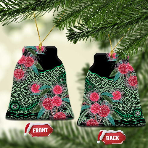 Australia Hakea Ceramic Ornament Aussie Native Flowers Indigenous Art - Aussie Hoodie
